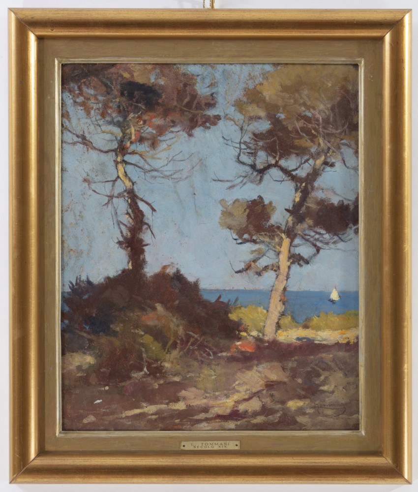 ludovico tommasi: Scorcio di mare a Quercianella ( LI )